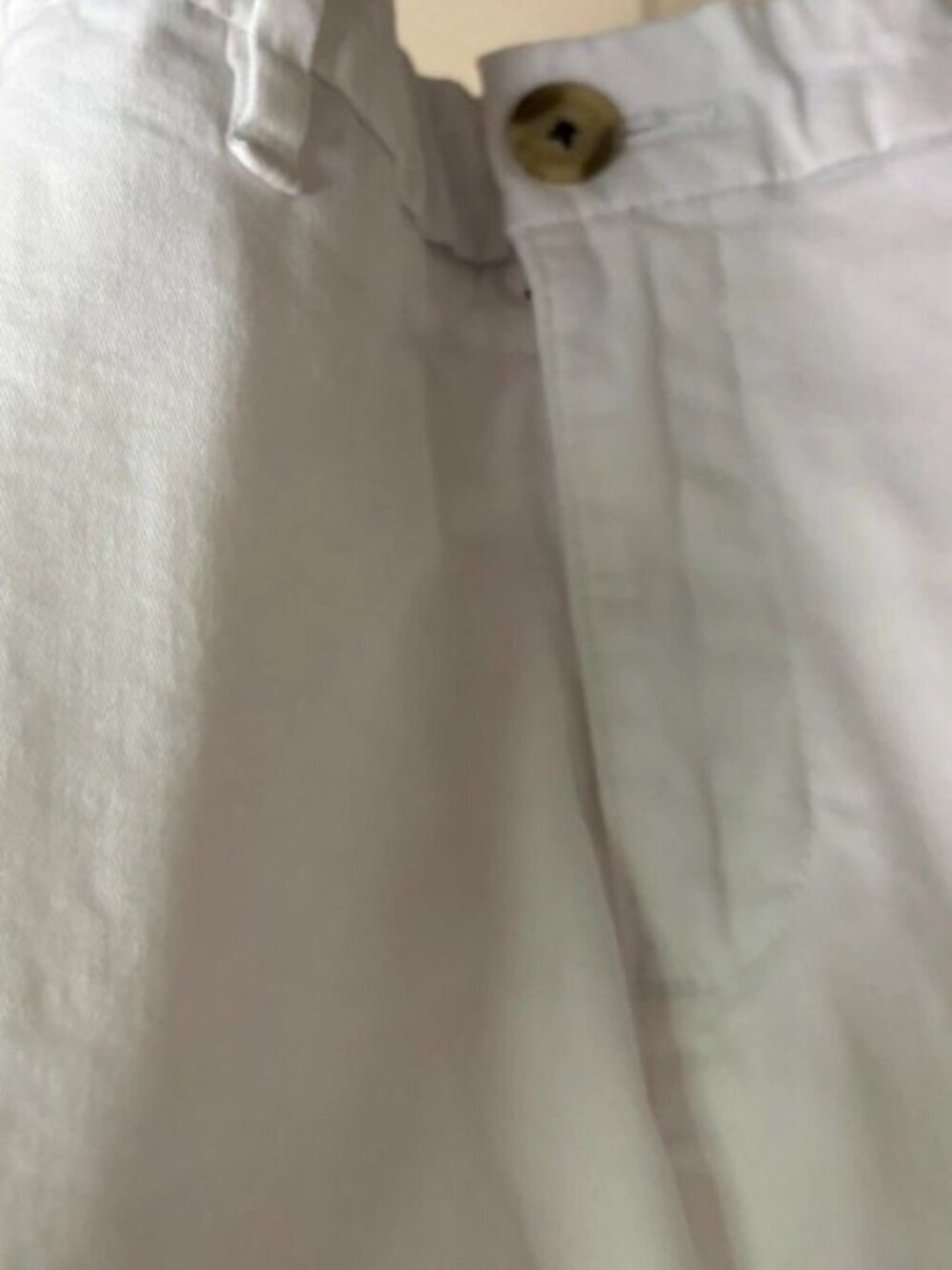 Tommy Hilfiger Women's Pants White Sz 12 Flat Front Chino Cotton 28" Inseam - Picture 5 of 11